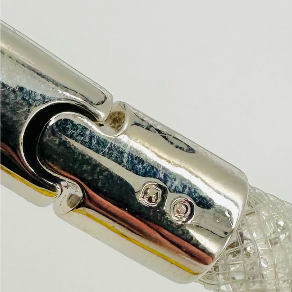 Swarovski Stardust White Necklace Choker Tube Sparkle Crystals - Picture 3 of 4